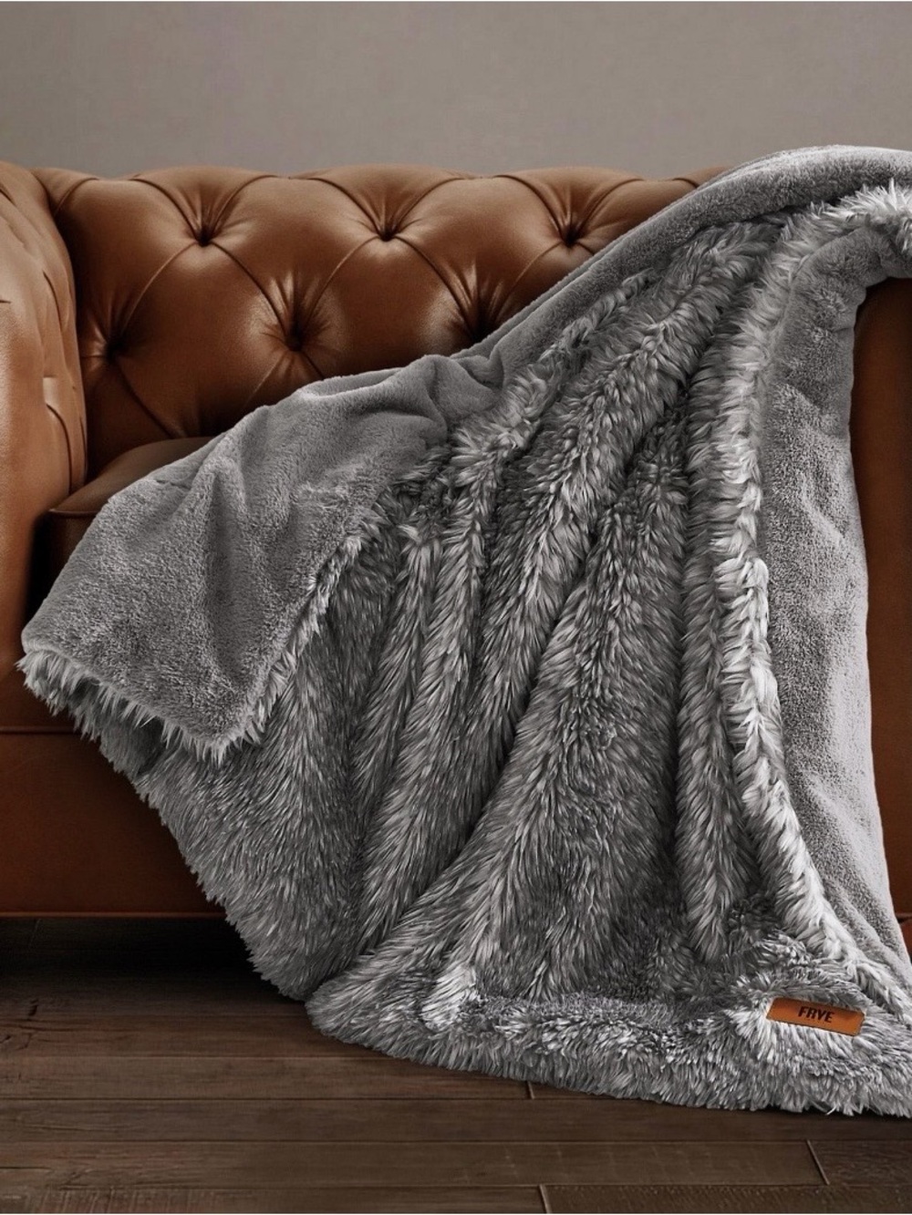 FRYE Arctic Luxe Fur Throw